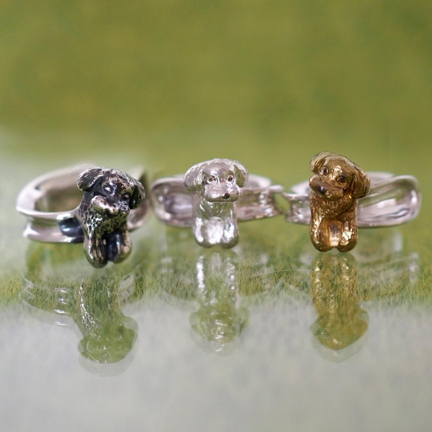 トイプードルのイヤーカフ