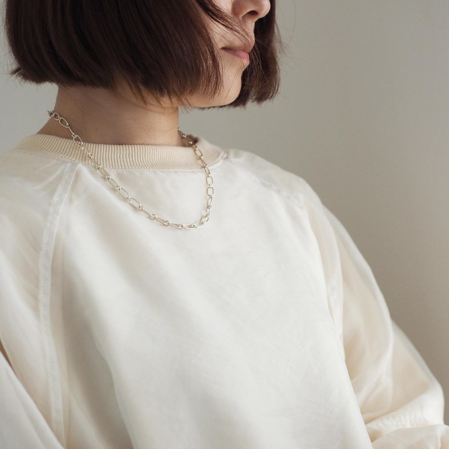Silverリンクチェーンネックレス1枚目の画像