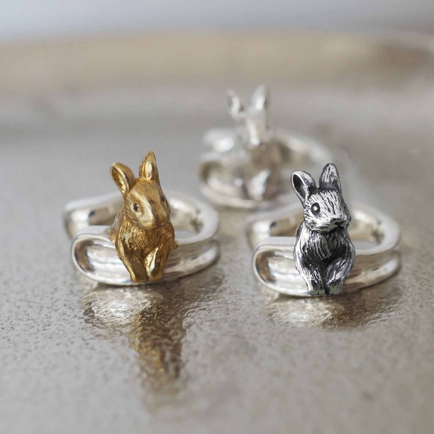 うさぎイヤーカフ 左耳用1枚目の画像