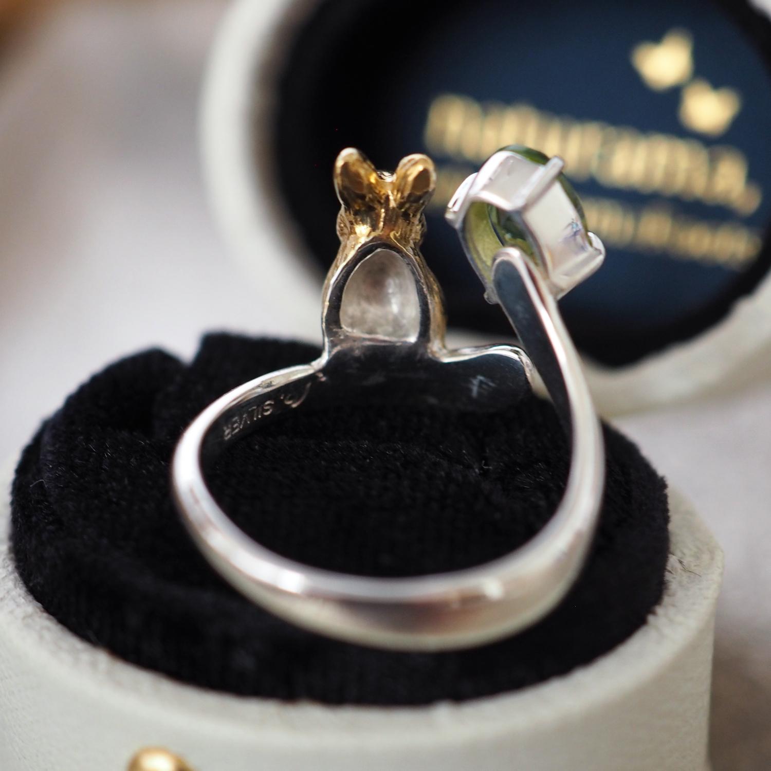 いろどりうさぎリング ペリドット | 5枚目