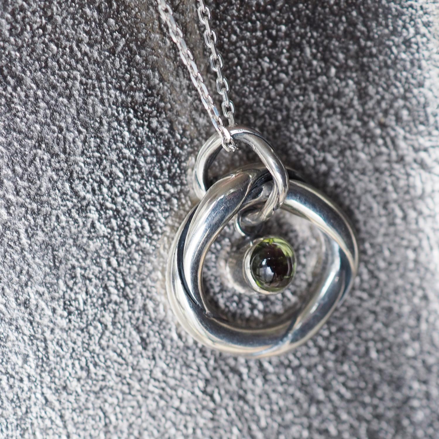 麗ペンダント(ペリドット&ルビー)/SILVER | 5枚目